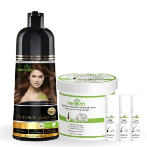 Combo: Ginger shampoo, Color Shampoo and Ginger Spray Set - Herbishh