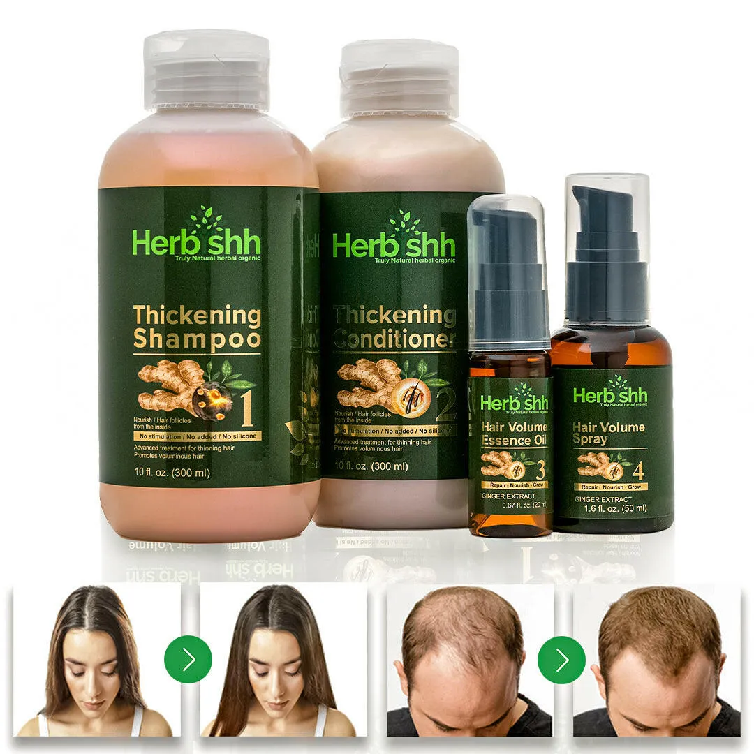 Hair Volumizing Ultimate Kit: 4 Items in 1 Set - Herbishh
