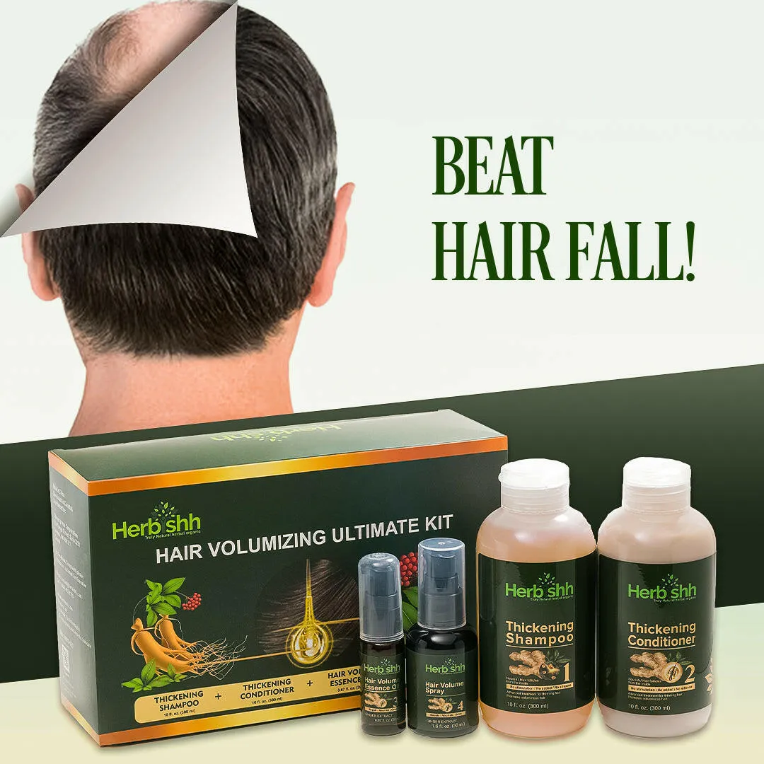 Hair Volumizing Ultimate Kit: 4 Items in 1 Set - Herbishh