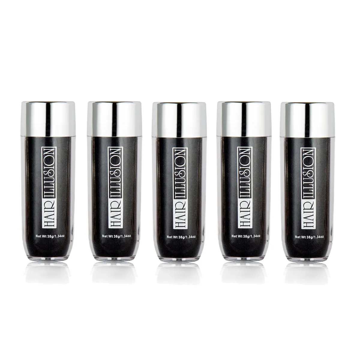 Real Hair Fibers 38g (Pack of 5 Bottles)