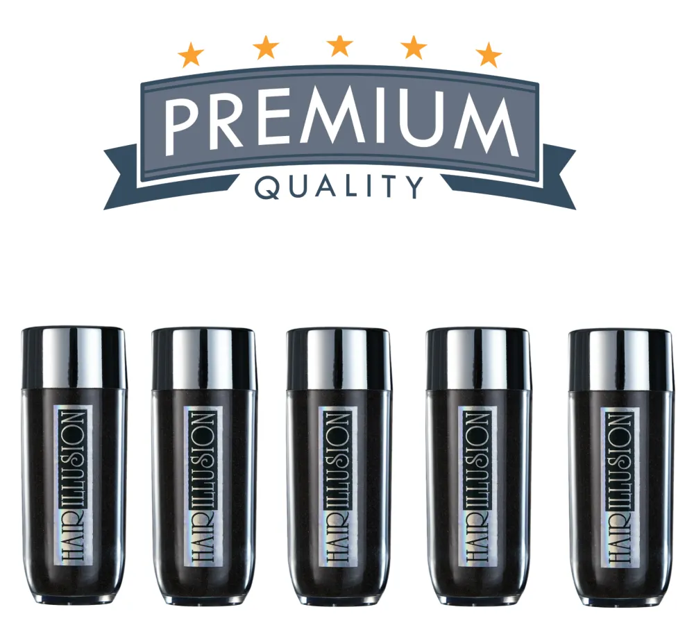 Real Hair Fibers 38g (Pack of 5 Bottles)