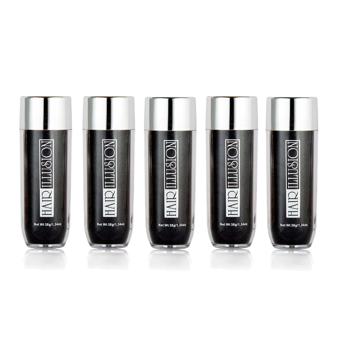 Real Hair Fibers 38g (Pack of 5 Bottles)