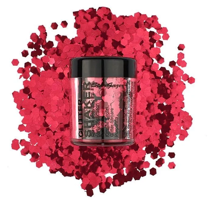 Stargazer Red Chunky Glitter Shaker Pot 5g