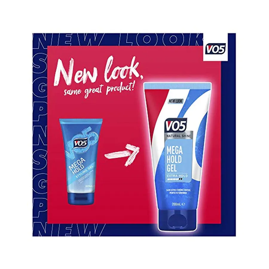 VO5 Mega Hold Styling Gel 200ml